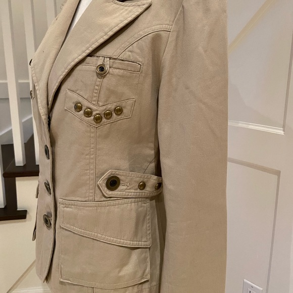 ** 3 FOR $35 DEAL + FREE SHIPPING ** Military-Inspired Jacket - 100% Cotton - Picture 7 of 13